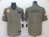 Nike Packers #17 Davante Adams 2019 Olive Salute To Service Limited Men Jersey