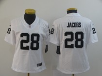 Women Oakland Raiders #28 Jacobs Vapor Untouchable White Limited Jersey