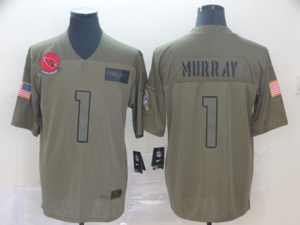 Nike Cardinals #1 Kyler Murray 2019 Olive Salute To Service Limited Men Jersey