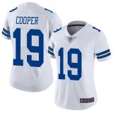 Women Dallas Cowboys #19 Amari Cooper White Vapor Untouchable Limited Jersey