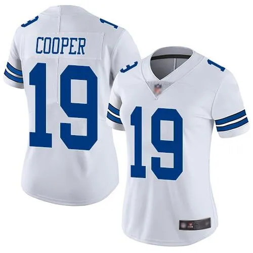 Women Dallas Cowboys #19 Amari Cooper White Vapor Untouchable Limited Jersey