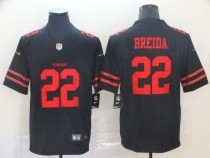 Nike San Francisco 49ers #22 Matt Breida Black Vapor Untouchable Limited Jersey