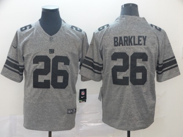 Men's New York Giants #26 Saquon Barkley Grey Limited NFL Jersey