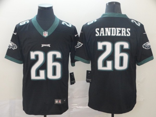 Men's Nike Philadelphia Eagles #26 Sanders Black Vapor Untouchable Limited Player Jersey