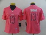 Women Nike Saints 13 Michael Thomas Pink Vapor Untouchable Limited Jersey