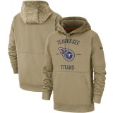 Nike Tennessee Titans Khaki 2019 Salute to Service Therma Pullover Hoodie