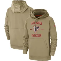 Nike Atlanta Falcons Khaki 2019 Salute to Service Therma Pullover Hoodie