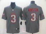 Nike Buccaneers #3 Jameis Winston Gray Static Vapor Untouchable Limited Men Jersey