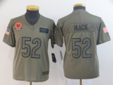 Youth Nike Bears #52 Khalil Mack 2019 Olive Salute To Service Limited Jersey