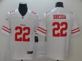 Nike San Francisco 49ers #22 Matt Breida White Vapor Untouchable Limited Jersey