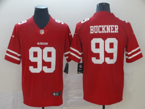 Nike San Francisco 49ers #99 Buckner Red Vapor Untouchable Limited Jersey