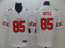 Men's San Francisco 49ers #85 George Kittle White 2019 Team Logo Cool Edition Stitched Jersey