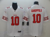 Men's San Francisco 49ers #10 Jimmy Garoppolo White 2019 Team Logo Cool Edition Jersey