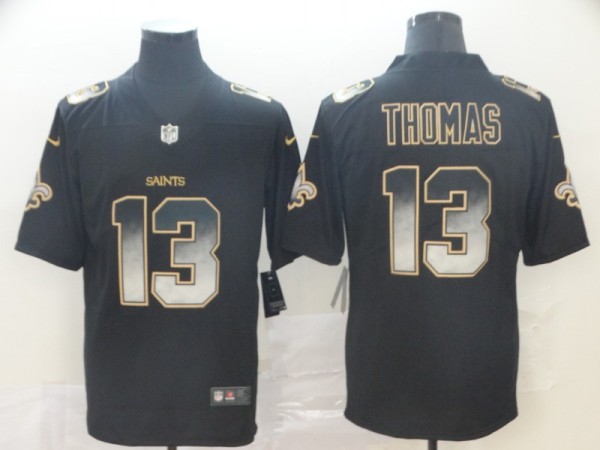 Nike Saints #13 Michael Thomas Black 2019 Smoke Vapor Untouchable Limited Men Jersey