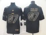 Men's Kansas City Chiefs #87 Travis Kelce 2019 Black Gold Edition Stitched NFL Jersey