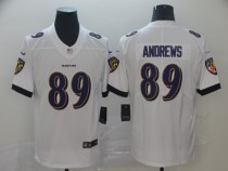 Nike Ravens #89 Anderws White Vapor Untouchable Limited Men Jersey