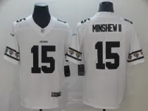 Men's Jacksonville Jaguars #15 Gardner Minshew II White 2019 Team Logo Cool Edition Stitched Jersey