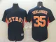 MLB Houston Astros #35 Verlander Blue Game Mens Jersey