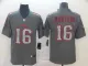 Nike 49ers #16 Joe Montana Gray Static Vapor Untouchable Limited Men Jersey