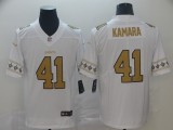 Men's New Orleans Saints #41 Alvin Kamara White 2019 Team Logo Cool Edition Jersey