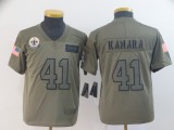 Youth Nike Saints #41 Alvin Kamara 2019 Olive Salute To Service Limited Jersey