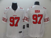Men's San Francisco 49ers #97 Nick Bosa White 2019 Team Logo Cool Edition Stitched Jersey