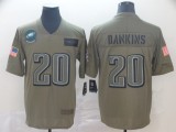 Nike Eagles #20 Brian Dawkins 2019 Olive Salute To Service Limited Men Jersey