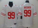 Nike San Francisco 49ers #99 Buckner White Vapor Untouchable Limited Jersey