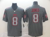 Nike Giants #8 Daniel Jones 2019 Gray Fashion Static Limited Men Jersey