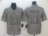 Nike Philadelphia Eagles #11 Carson Wentz Grey Gridiron Limited Men Jersey