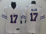 Men's Buffalo Bills #17 Josh Allen White 2019 Team Logo Cool Edition Stitched Jersey