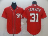 MLB Men's Washington Nationals #31 Max Scherzer Red Game Stitched Jersey