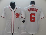 MLB Men's Washington Nationals #6 Anthony Rendon Navy White Game Jersey