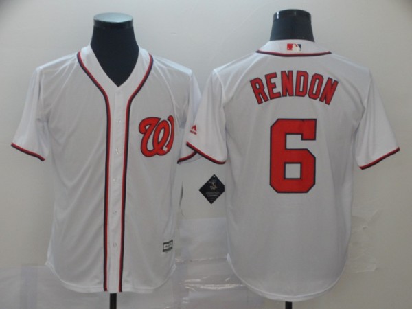 MLB Men's Washington Nationals #6 Anthony Rendon Navy White Game Jersey