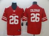 Nike San Francisco 49ers #26 Coleman Red Vapor Untouchable Limited Jersey