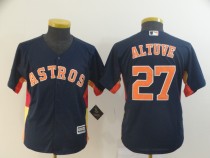 MLB Houston Astros #27 Altuve Blue Game Jersey