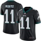 Youth Nike Philadelphia Eagles #11 Carson Wentz Black Vapor Untouchable Limited Jersey