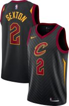 NBA Cavaliers 2 Collin Sexton Black 2018 NBA Draft Nike Men's Jersey