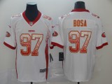 Men's San Francisco 49ers #97 Nick Bosa White 2019 Drift Fashion Color Rush Limited Jersey