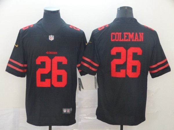 Nike San Francisco 49ers #26 Coleman Black Vapor Untouchable Limited Jersey