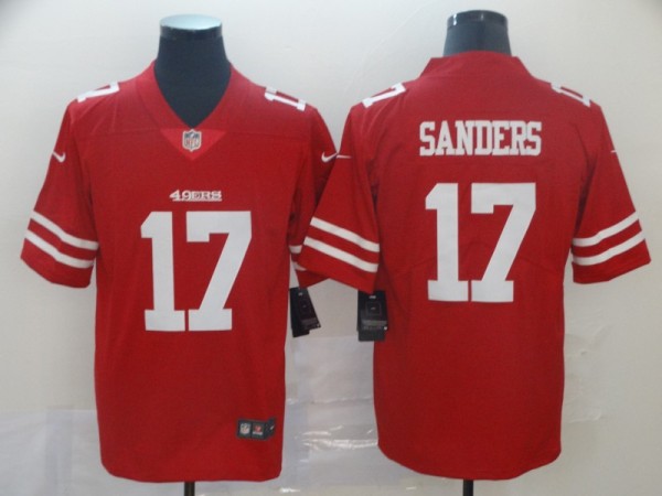 Men's San Francisco 49ers #17 Emmanuel Sanders Red Vapor Untouchable Limited Jersey