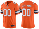 Men's Nike NFL Denver Broncos Customized Orange Color Rush Limited Jersey