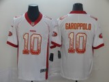 Men's San Francisco 49ers #10 Jimmy Garoppolo White 2019 Drift Fashion Color Rush Limited Jersey