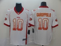 Men's San Francisco 49ers #10 Jimmy Garoppolo White 2019 Drift Fashion Color Rush Limited Jersey