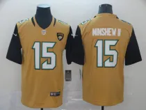 Men's Jacksonville Jaguars #15 Gardner Minshew II Yellow Inverted Legend Limtied Jersey