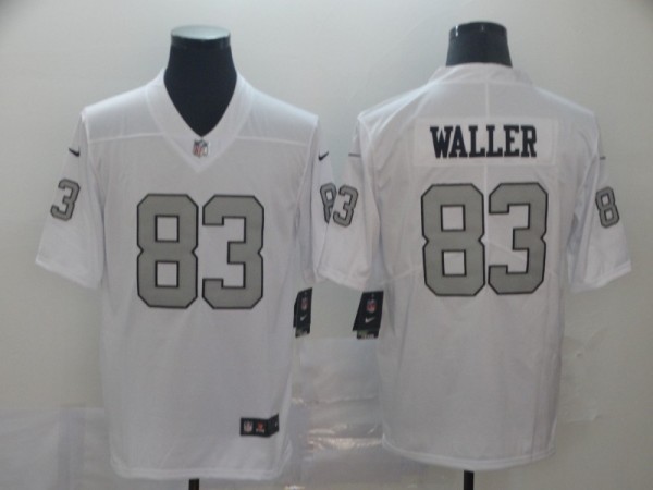 Nike Raiders #83 Waller White Color Rush Limited Jersey