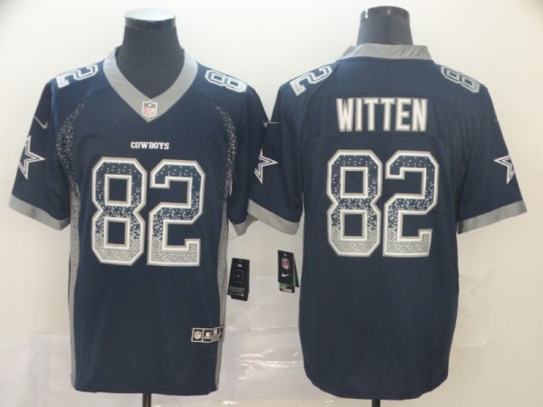 Men's Dallas Cowboys #82 Jason Witten Navy Blue Drift Fashion Color Rush Limited Jersey