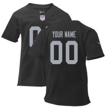 Nike Oakland Raiders Toddlers Black Customized Jersey