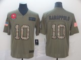 Men's San Francisco 49ers #10 Jimmy Garoppolo 2019 Olive/Camo Salute To Service Jersey