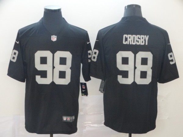 Men's Nike Oakland Raiders #98 Maxx Crosby Black Vapor Untouchable Limtied Jersey